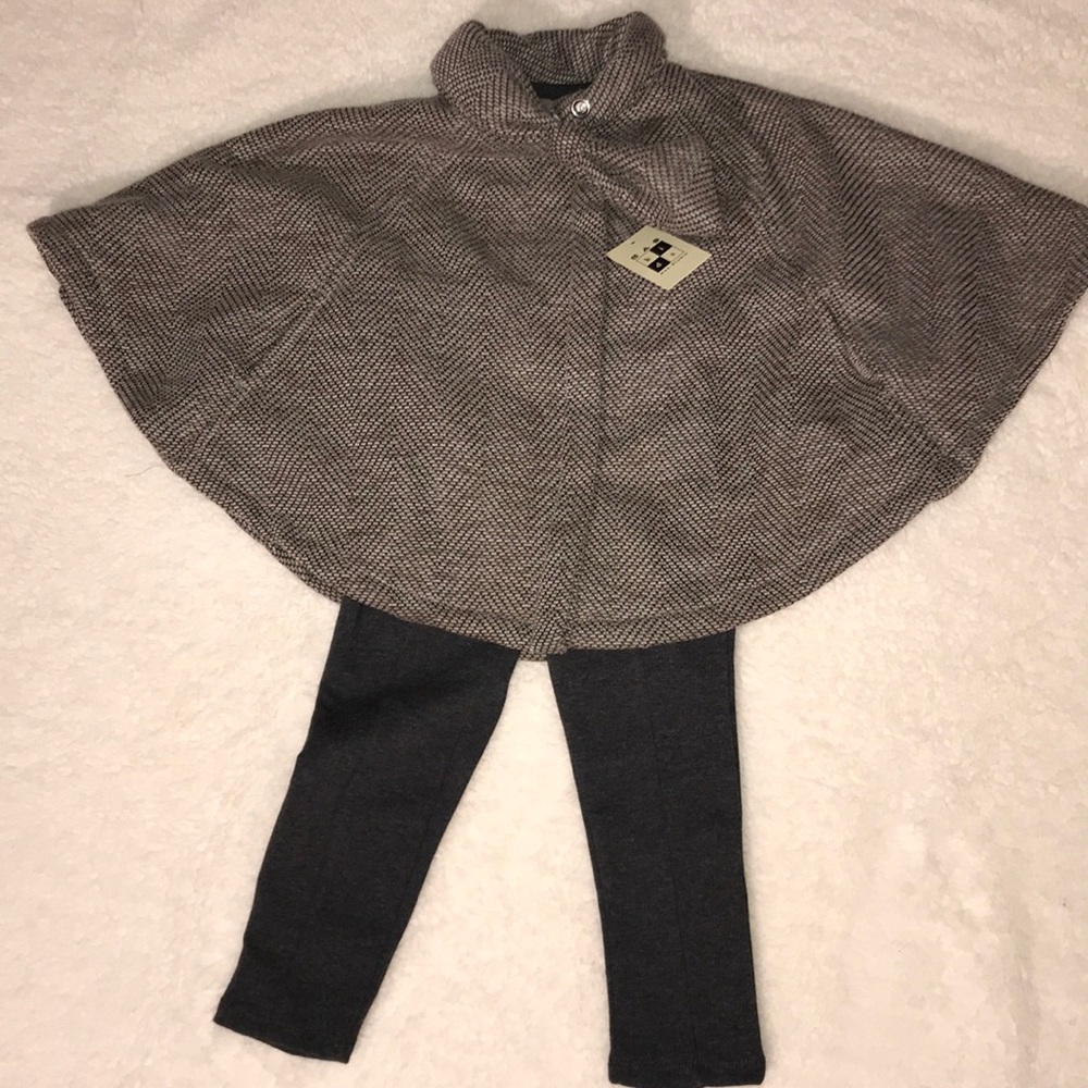 Girls Poncho and Leggings